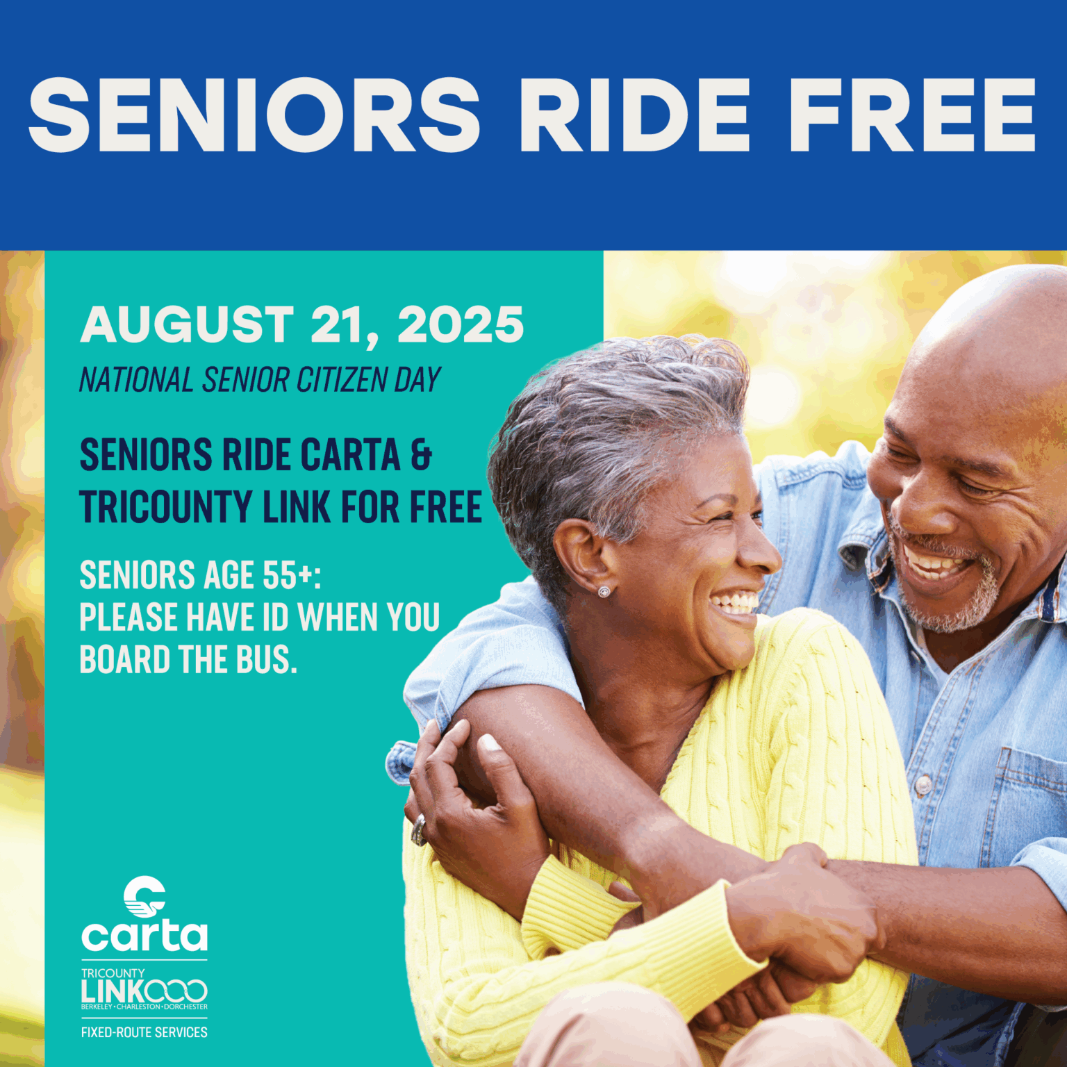 CARTA & TriCounty Link Offering Free Rides for Seniors 55+ on Thursday ...
